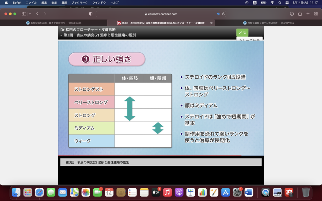 表面ざらざらの紅斑の鑑別　