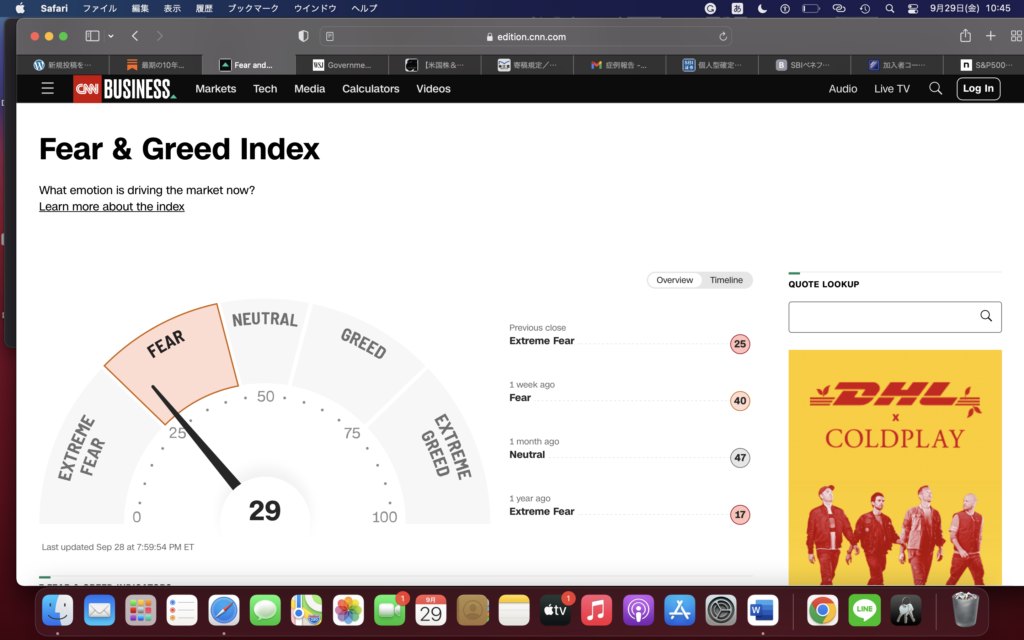 こういう時に投資しないとダメ＝市場が恐怖に喘いでいるとき。