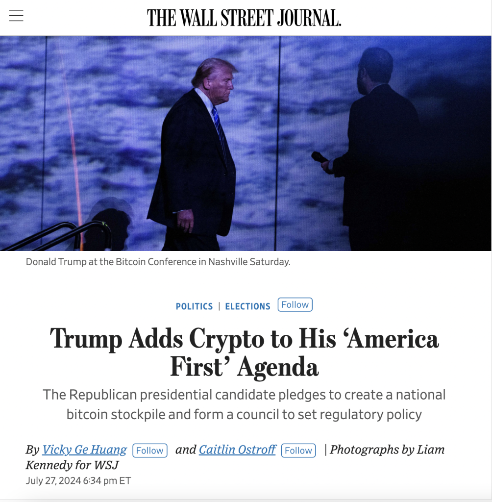 トランプはクリプト支持