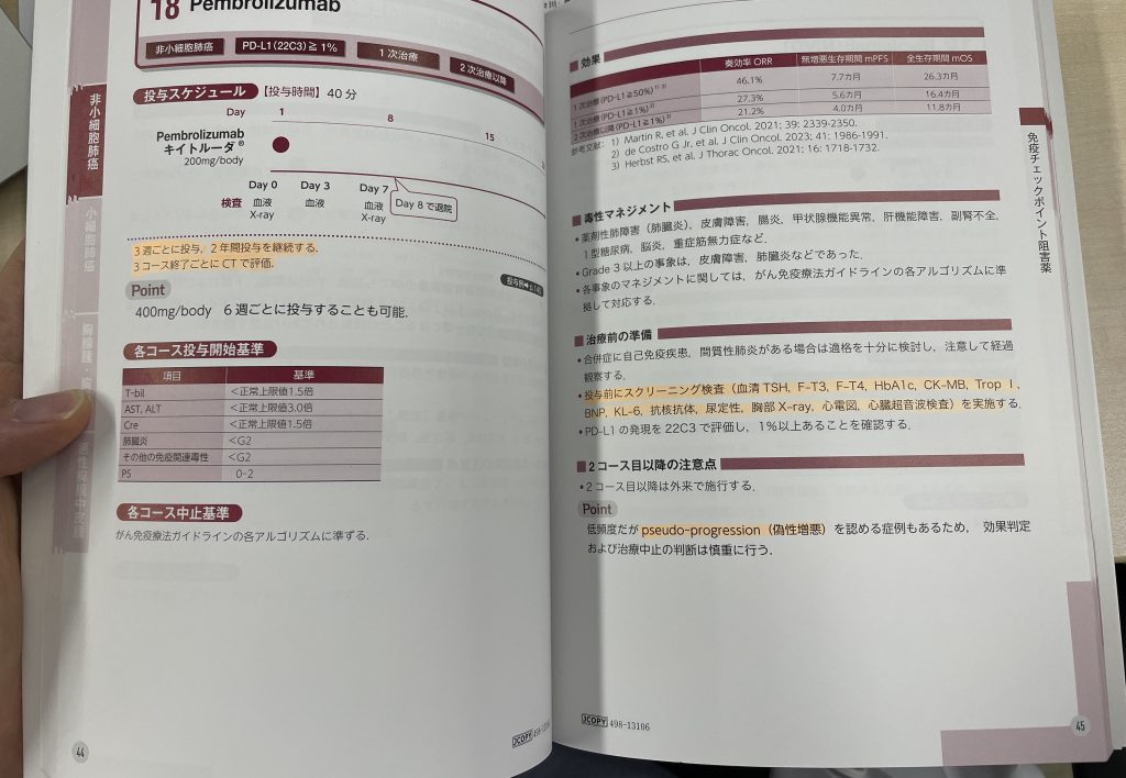 ペンブロpembro投与　やり方