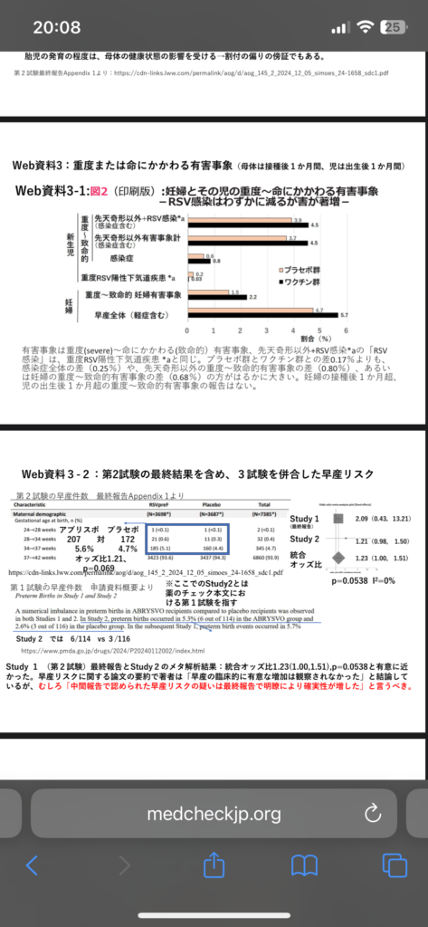 組み換えRSウイルスワクチン(アブリスボ)➡️❌　　経鼻インフルエンザワクチン(フルミスト)➡️❌